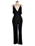 Superdown 100% Polyester Solid Black Jumpsuit Size L - photo 1