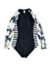 Assorted Brands Graphic Blue One Piece Swimsuit Size 2XL (kids) - photo 1