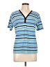 Van Heusen Blue Short Sleeve Henley Size L (estimated) - photo 1