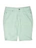 BLUE SPICE Solid Green Shorts Size 7 - photo 1