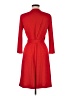 Ann Taylor 100% Polyester Red Casual Dress Size 6 - photo 2