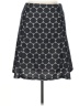Renee C. 100% Polyester Graphic Black Casual Skirt Size XL - photo 1
