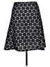 Renee C. 100% Polyester Graphic Black Casual Skirt Size XL - photo 2