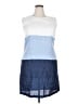 Assorted Brands Color Block Blue Casual Dress Size XXL - photo 1