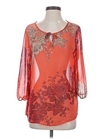 Roz & Ali 3/4 Sleeve Blouse (view 1)