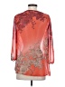 Roz & Ali 100% Polyester Orange 3/4 Sleeve Blouse Size S - photo 2