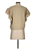 Pilcro 100% Cotton Tan Short Sleeve Top Size S (petite) - photo 2