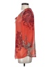 Roz & Ali 100% Polyester Orange 3/4 Sleeve Blouse Size S - photo 5