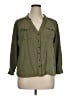Sundance Green 3/4 Sleeve Button-Down Shirt Size XL (petite) - photo 1