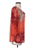 Roz & Ali 100% Polyester Orange 3/4 Sleeve Blouse Size S - photo 4