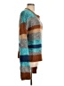 Assorted Brands 100% Acrylic Color Block Teal Pullover Sweater Size L - photo 4