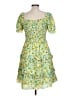 Unbranded 100% Polyester Yellow Casual Dress Size L - photo 2