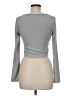 Shein Gray Long Sleeve T-Shirt Size 6 - photo 2