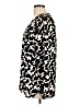 Ivanka Trump 100% Polyester Animal Print Black Long Sleeve Blouse Size L (estimated) - photo 5