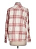 Natural Reflections 100% Cotton Plaid Pink Long Sleeve Button-Down Shirt Size L - photo 2