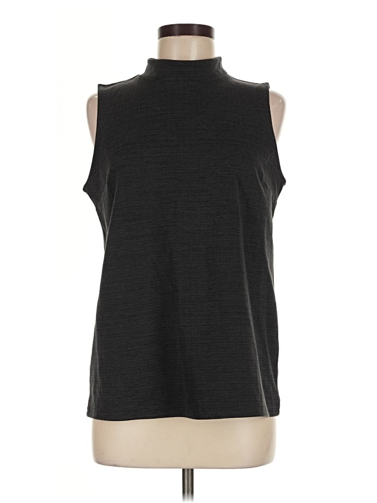Pre-owned Banana Republic Factory Store Sleeveless Top Gray High Neck Tops