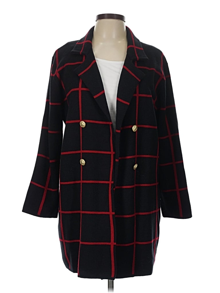 Pre-owned Anne Klein Cardigan Sweater In Black