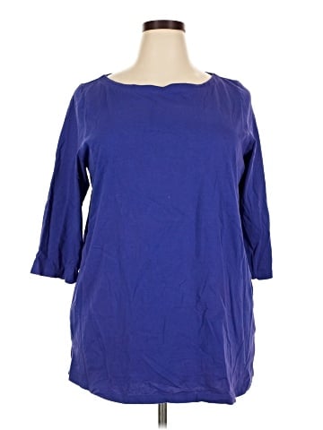 Woman Within 3/4 Sleeve T-Shirt (view 1)