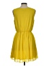 Iz Byer 100% Polyester Solid Yellow Casual Dress Size L - photo 2