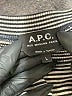 A.P.C. 100% Cotton Stripes Gray Sweatshirt Size L - photo 7