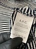 A.P.C. 100% Cotton Stripes Gray Sweatshirt Size L - photo 8