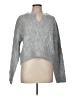Absolutely Creative Worldwide Solid Gray Pullover Sweater Size M - photo 1
