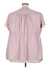 Torrid Pink Short Sleeve Blouse Size 3X Plus (3) - photo 2