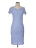 Three Dots Stripes Blue Casual Dress Size L - photo 1