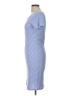 Three Dots Stripes Blue Casual Dress Size L - photo 5