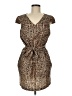 RACHEL Rachel Roy Animal Print Brown Cocktail Dress Size 6 - photo 1