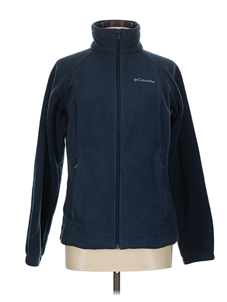 Pre-owned Columbia Fleece Jacket In Blue