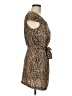 RACHEL Rachel Roy Animal Print Brown Cocktail Dress Size 6 - photo 4