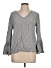 Pleione Gray Long Sleeve Blouse Size L - photo 1