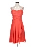 David's Bridal 100% Polyester Orange Cocktail Dress Size 4 - photo 1