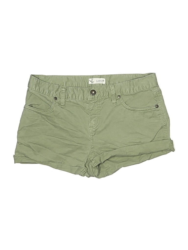 Pre-owned Carve Designs Khaki Shorts In Green