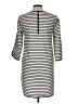 Unbranded Stripes Gray Casual Dress Size L - photo 2