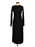 Uniqlo Solid Black Casual Dress Size S - photo 1