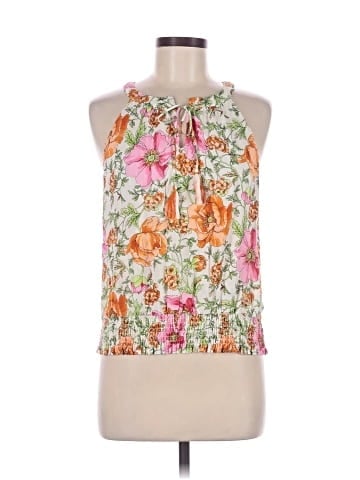 Rose + Olive Sleeveless Blouse (view 1)