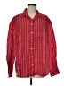Gap 100% Linen Stripes Red Long Sleeve Button-Down Shirt Size M - photo 1