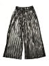 Zara 100% Polyester Metallic Silver Casual Pants Size 9 - photo 1
