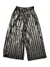 Zara 100% Polyester Metallic Silver Casual Pants Size 9 - photo 2