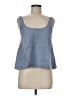 Athleta 100% Linen Blue Sleeveless Top Size M - photo 1