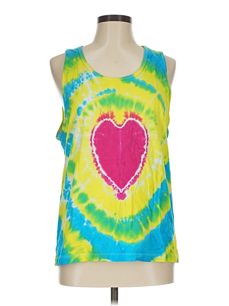 Pre-owned Forever 21 Sleeveless Top Green Sweetheart Neckline Tops