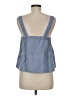 Athleta 100% Linen Blue Sleeveless Top Size M - photo 2