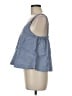 Athleta 100% Linen Blue Sleeveless Top Size M - photo 5