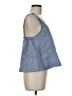 Athleta 100% Linen Blue Sleeveless Top Size M - photo 4