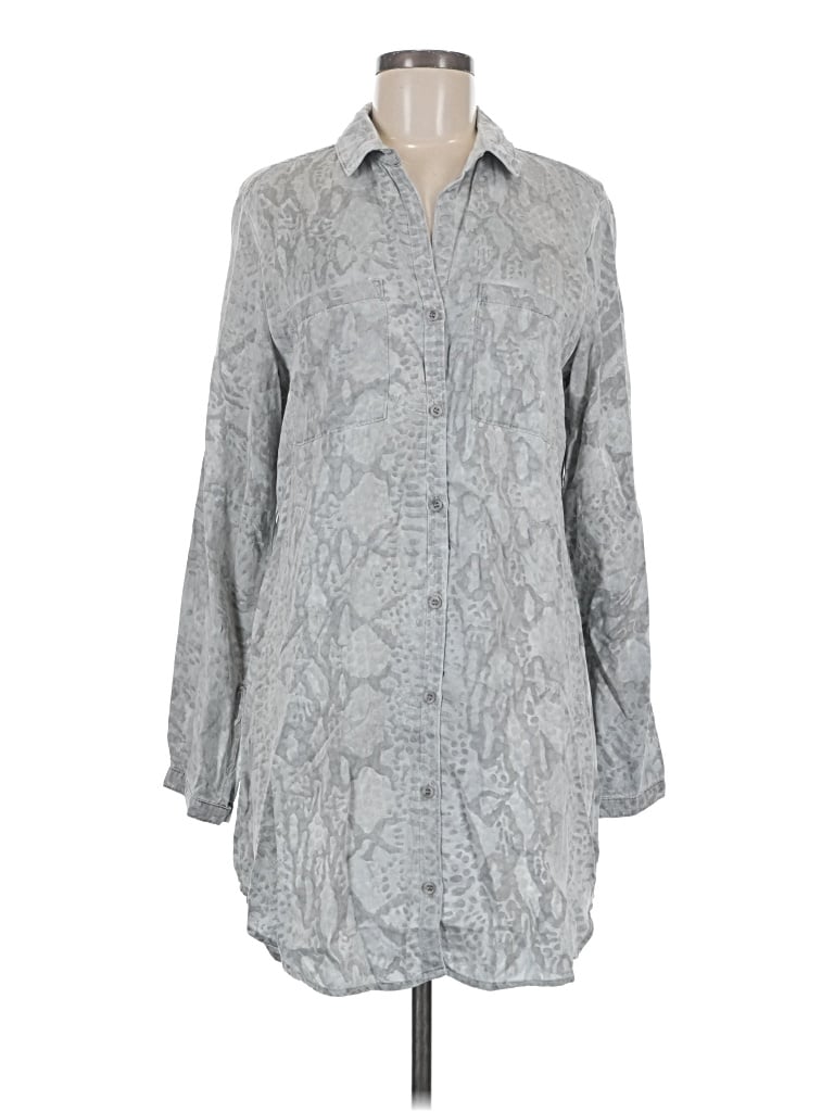Pre-owned Bella Dahl Casual Dress In Gray