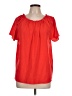 Alex Marie 100% Polyester Red Short Sleeve Blouse Size L - photo 1
