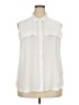 Worthington 100% Polyester Ivory Sleeveless Blouse Size XXL - photo 1