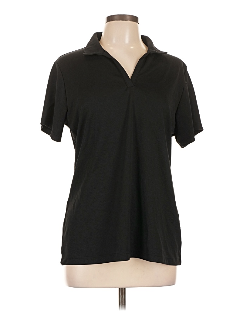 Pre-owned Assorted Brands Short Sleeve Blouse In Black